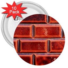 Portugal Ceramic Tiles Wall 3  Buttons (10 pack) 