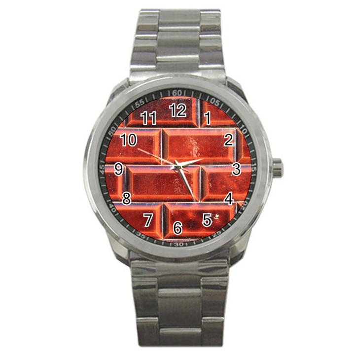 Portugal Ceramic Tiles Wall Sport Metal Watch