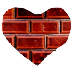 Portugal Ceramic Tiles Wall Large 19  Premium Heart Shape Cushions