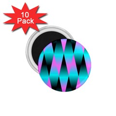 Shiny Decorative Geometric Aqua 1 75  Magnets (10 Pack)  by Amaryn4rt