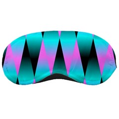 Shiny Decorative Geometric Aqua Sleeping Masks by Amaryn4rt