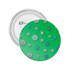 Snowflakes Winter Christmas Overlay 2 25  Buttons by Amaryn4rt