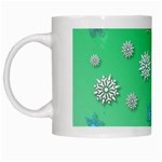 Snowflakes Winter Christmas Overlay White Mugs Left