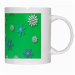 Snowflakes Winter Christmas Overlay White Mugs Right