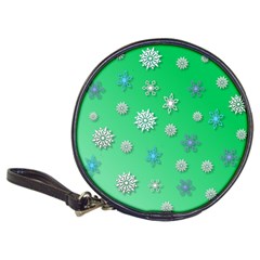 Snowflakes Winter Christmas Overlay Classic 20-cd Wallets by Amaryn4rt