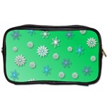 Snowflakes Winter Christmas Overlay Toiletries Bags 2-Side Front