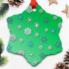 Snowflakes Winter Christmas Overlay Ornament (snowflake) by Amaryn4rt