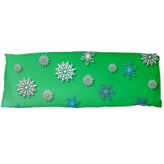 Snowflakes Winter Christmas Overlay Body Pillow Case Dakimakura (two Sides) by Amaryn4rt