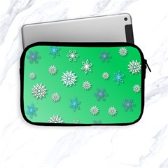 Snowflakes Winter Christmas Overlay Apple Ipad Mini Zipper Cases by Amaryn4rt