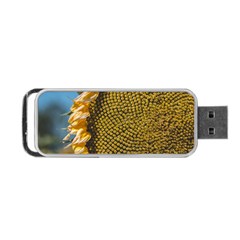 Sunflower Bright Close Up Color Disk Florets Portable Usb Flash (one Side) by Amaryn4rt