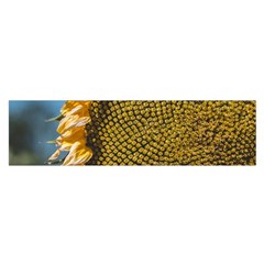 Sunflower Bright Close Up Color Disk Florets Satin Scarf (oblong)