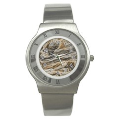 Rock Texture Background Stone Stainless Steel Watch by Amaryn4rt