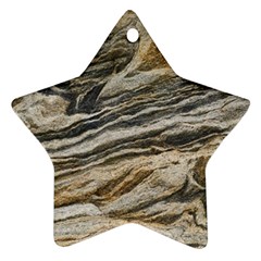 Rock Texture Background Stone Star Ornament (two Sides) by Amaryn4rt