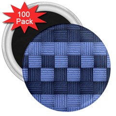 Texture Structure Surface Basket 3  Magnets (100 Pack) by Amaryn4rt