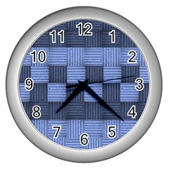 Texture Structure Surface Basket Wall Clocks (silver)  by Amaryn4rt