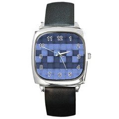 Texture Structure Surface Basket Square Metal Watch by Amaryn4rt