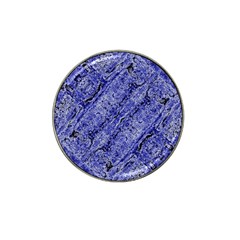 Texture Blue Neon Brick Diagonal Hat Clip Ball Marker (4 Pack) by Amaryn4rt