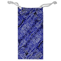 Texture Blue Neon Brick Diagonal Jewelry Bag by Amaryn4rt