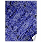 Texture Blue Neon Brick Diagonal Canvas 12  x 16   11.86 x15.41  Canvas - 1