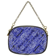 Texture Blue Neon Brick Diagonal Chain Purses (one Side)  by Amaryn4rt