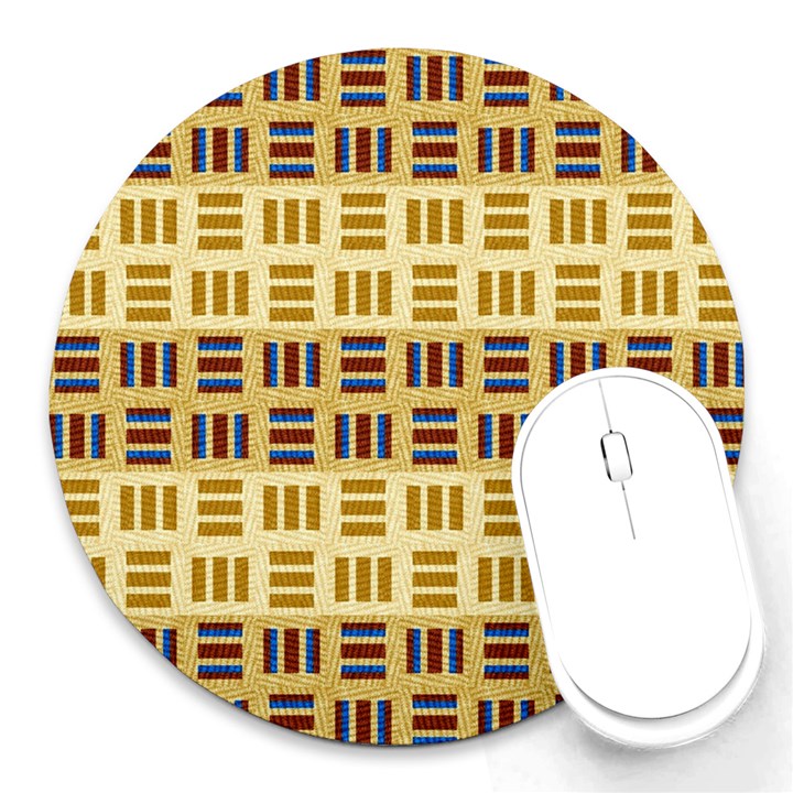 Textile Texture Fabric Material Round Mousepads