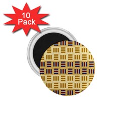 Textile Texture Fabric Material 1 75  Magnets (10 Pack) 