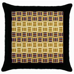 Textile Texture Fabric Material Throw Pillow Case (black) by Amaryn4rt