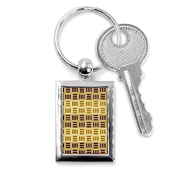 Textile Texture Fabric Material Key Chains (rectangle) 