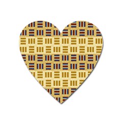 Textile Texture Fabric Material Heart Magnet by Amaryn4rt