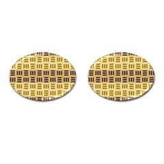 Textile Texture Fabric Material Cufflinks (oval) by Amaryn4rt