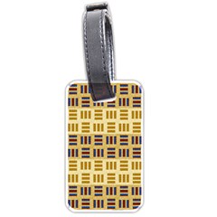 Textile Texture Fabric Material Luggage Tags (one Side)  by Amaryn4rt