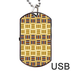 Textile Texture Fabric Material Dog Tag Usb Flash (two Sides) by Amaryn4rt