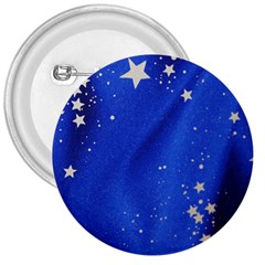 The Substance Blue Fabric Stars 3  Buttons