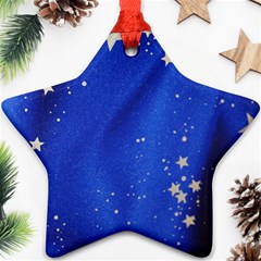 The Substance Blue Fabric Stars Ornament (star) by Amaryn4rt