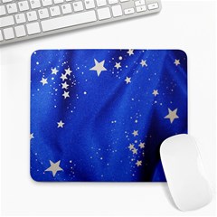 The Substance Blue Fabric Stars Large Mousepads by Amaryn4rt