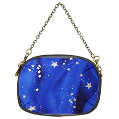 The Substance Blue Fabric Stars Chain Purses (two Sides) 