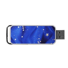 The Substance Blue Fabric Stars Portable Usb Flash (one Side)