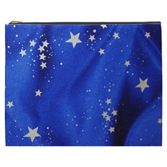 The Substance Blue Fabric Stars Cosmetic Bag (xxxl)  by Amaryn4rt