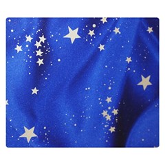 The Substance Blue Fabric Stars Double Sided Flano Blanket (small) 