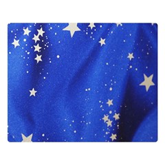 The Substance Blue Fabric Stars Double Sided Flano Blanket (large) 