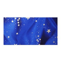 The Substance Blue Fabric Stars Satin Wrap by Amaryn4rt