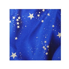 The Substance Blue Fabric Stars Small Satin Scarf (square)