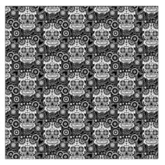 Sugar Skull Large Satin Scarf (square) by Ancello