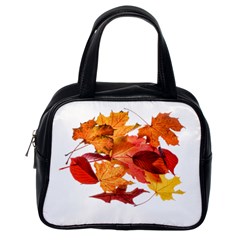 Autumn Leaves Leaf Transparent Classic Handbags (one Side) by Amaryn4rt