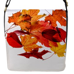 Autumn Leaves Leaf Transparent Flap Messenger Bag (s) by Amaryn4rt