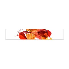 Autumn Leaves Leaf Transparent Flano Scarf (mini) by Amaryn4rt