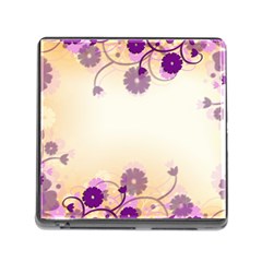 Background Floral Background Memory Card Reader (square) by Amaryn4rt