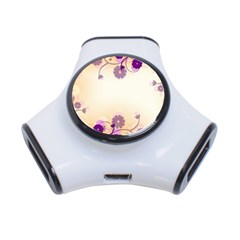 Background Floral Background 3-port Usb Hub by Amaryn4rt