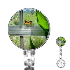 Butterfly #17 Stainless Steel Nurses Watch by litimages