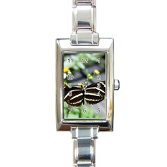 Butterfly #22 Rectangle Italian Charm Watch by litimages